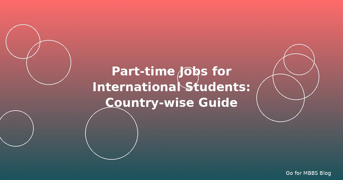 Part-time Jobs for International Students: Country-wise Guide