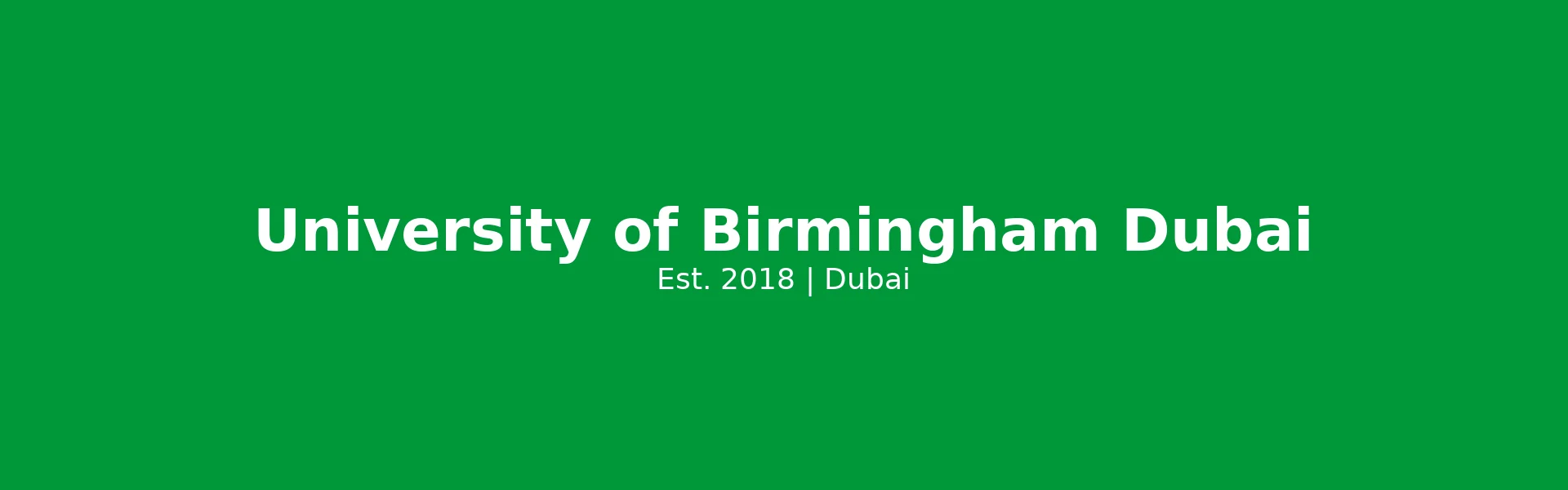 University of Birmingham Dubai