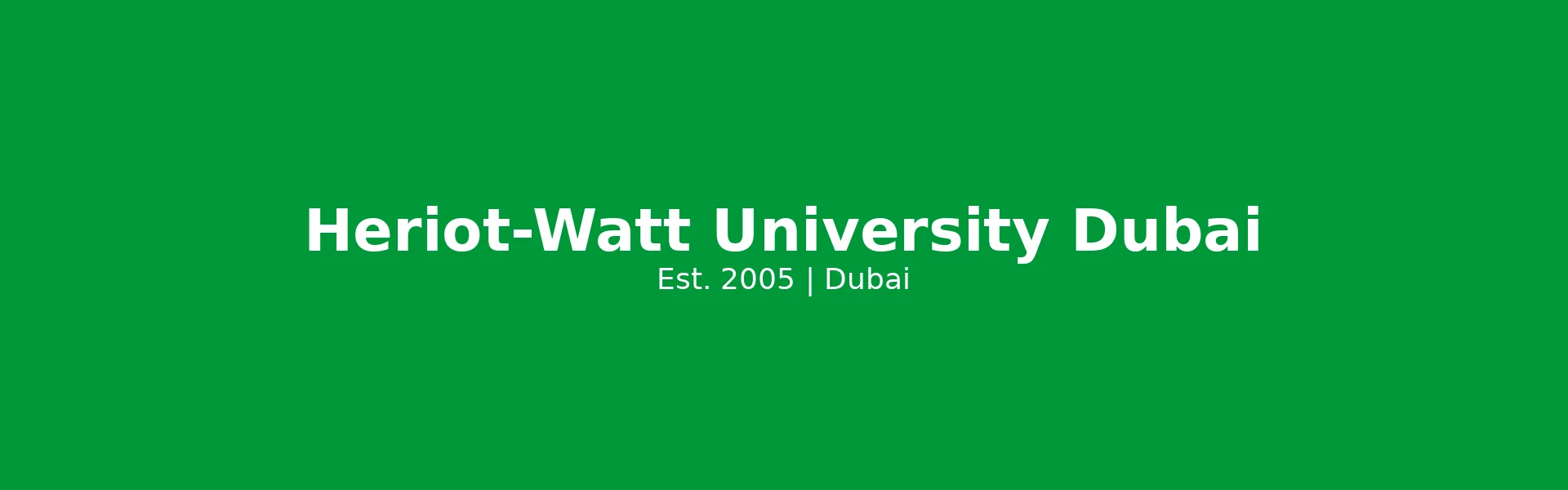 Heriot-Watt University Dubai